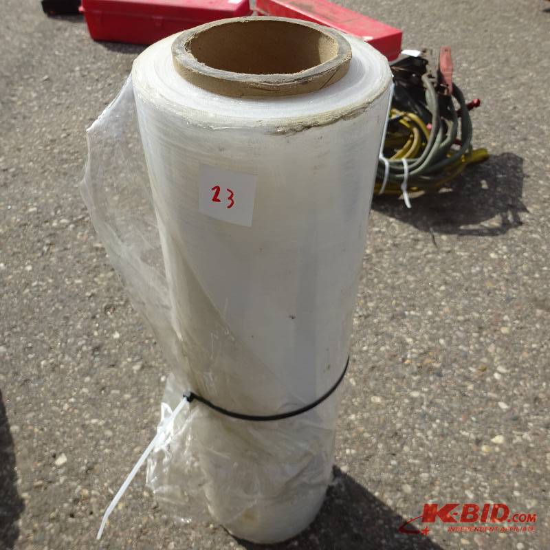lot 23 image: Partial roll of shrink wrap.