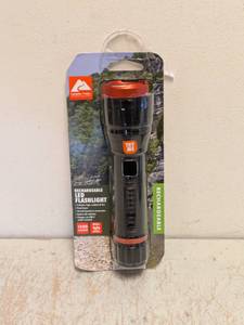NEW OZARK TRAIL RECHARGEABLE LED FLASHLIGHT