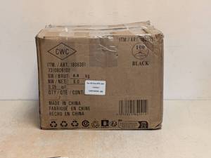 NEW COSCO 100CT BLACK FABRIC HANGERS