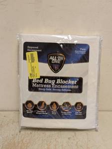 NEW ALL-IN ONE BED BUG BLOCKER MATTRESS ENCASEMENT SIZE TWIN