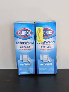 (2) NEW CLOROX TOILET WAND TOILET CLEANING REFILLS 10PK