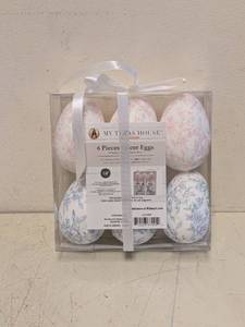 NEW MY TEXAS HOUSE 6PC DECOR EGGS