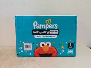 NEW PAMPERS SIZE 1 120PK