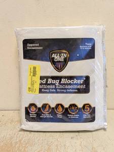NEW ALL-IN ONE BED BUG BLOCKER MATTRESS ENCASEMENT SIZE TWIN