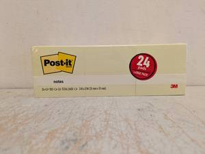 NEW 3M POST-IT BRAND NOTES 24 PADS LARGE PACK