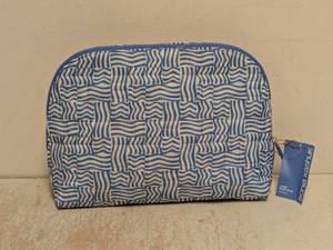 NEW SONIA KASHUK LARGE DOME CASE BLUEWHITE