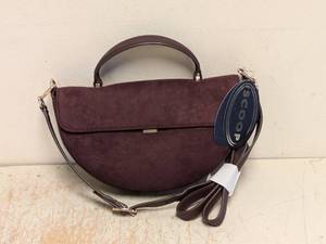 NEW SCOOP HALF MOON SATCHEL HANDBAG MAROON