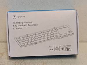 ICLEVER TRI-FOLDING WIRELESS KEYBOARD WITH TOUCHPAD IC-BK08