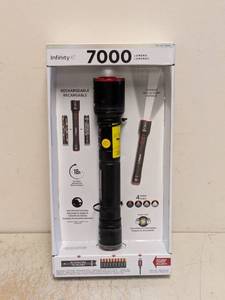 NEW INFINITY X1 7000 LUMENS RECHARGEABLE FLASHLIGHT