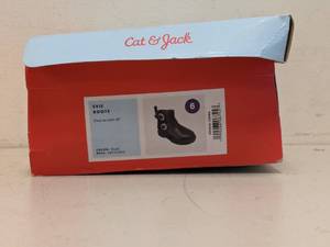 NEW CAT & JACK KIDS EVIE BOOTS SIZE 6 BLACK