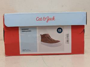 NEW CAT & JACK KIDS ROBERT SNEAKERS SIZE 13 BROWN