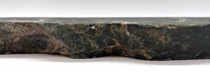 lot 5A image: Nephrite Jade Slab - Green Stone Plate with White Veining