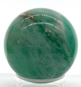 lot 24 image: Green Fluorite Sphere - Polished Display Ball