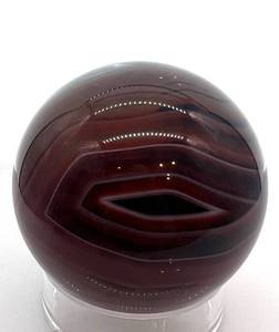 lot 27 image: Brown Banded Agate Sphere
