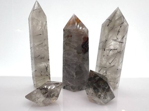 lot 52 image: Rutilated Quartz Crystal Points (Lot of 5)