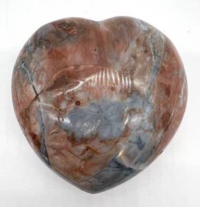 lot 59 image: Ocean Jasper Heart Stone - Polished Natural Jasper Display Specimen
