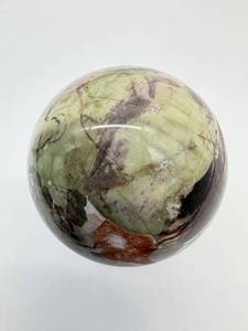 lot 80 image: Moss Agate Sphere - Polished Natural Stone Display Ball