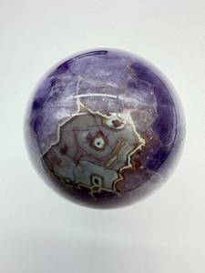 lot 81 image: Amethyst Geode Sphere - Polished Purple Crystal Ball