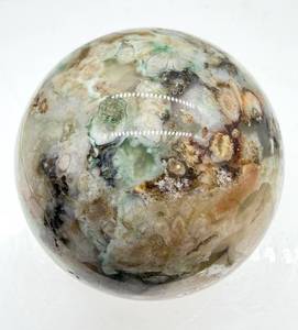 lot 144 image: Ocean Jasper Sphere - Hand Polished Natural Stone Ball 2 in