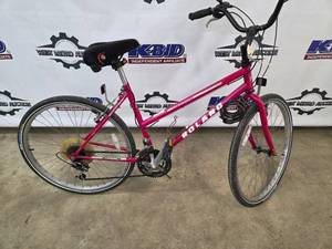 lot 20 image: Roland Mountain Series Pink Bicycle - Step-Through Frame, Water Bottle Cage