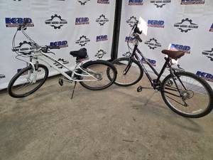 lot 24 image: Trek 6000 Mountain Bikes (Purple) & Gridlock Mountain Bike (White) (Lot of 2)