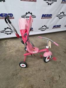 lot 33 image: My 1st Flyer Pink Toddler Tricycle with Push Handle