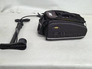 lot 36 image: Topeak MTX Quick Track Trunk Bag - Black with Pump Attachment