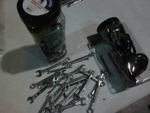 lot 83 image: 2-Canisters w5pc adjustable belt e...