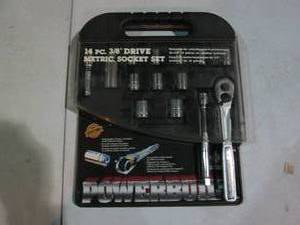 lot 12 image: Powerbuilt 14pc 38in drive metric ...