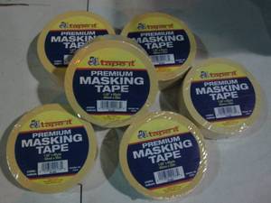 lot 20 image: 6-Rolls Tape-It Premium Masking Tap...