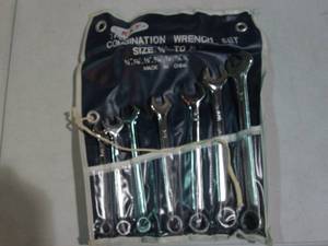 lot 28 image: K&F7pc SAE combination wrench set...