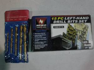 lot 33 image: Neiko 15pc Left Hand drill bit set ...