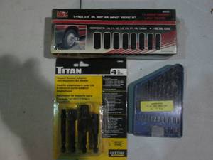 lot 58 image: 9pc 38in drive deep well SAE impac...