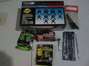 lot 77 image: 10pc Grip nylon spring clamp set, m...
