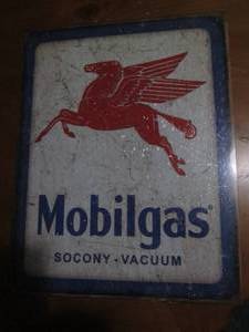 lot 509 image: Mobilgas metal sign...
