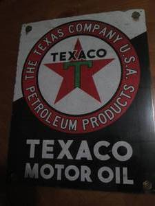 lot 513 image: Texaco metal sign...
