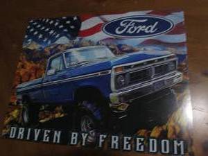 lot 515 image: Ford metal sign...