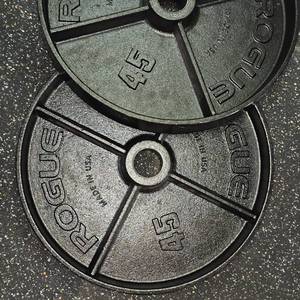 Rogue Black Steel 45lb. Plate Set