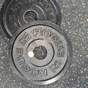 Rogue Black Steel 10lb. Plate Set
