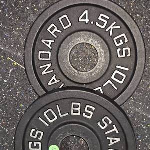 Standard Black Steel 10lb. Plate Set
