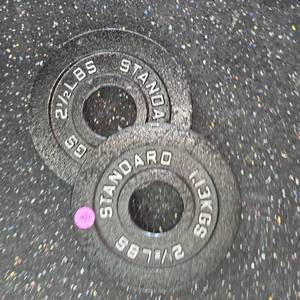 Standard Black Steel 2.5lb. Plate Set