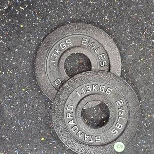 Standard Black Steel 2.5lb. Plate Set