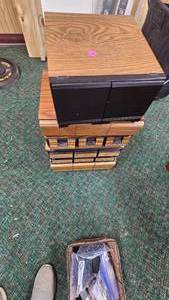 Lot of Vintage CD and Cassette Tape Drawers