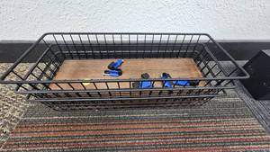 Wall Mounted Black Wire Baskets