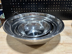 Winco 5 Piece Stainless Bowl Set