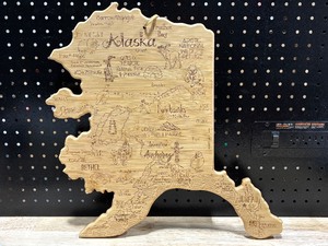 State of Alaska Cutting Board Wall Decor