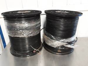 2 New spools of coaxial cable 1000