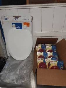 New toilet seat and toilet valves