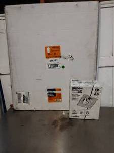 New Broan NuTone bath fan motor and 20x25 air return grille In white