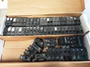 Large lot of circuit breakers